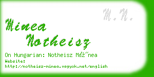 minea notheisz business card